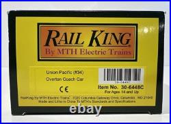 MTH RailKing Union Pacific O Scale 3 Car Overton Coach Passenger Set 28,33,34