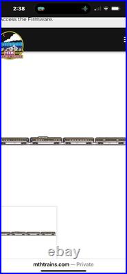 MTH Rail King 30-68172 CHESAPEAKE & OHIO 60' Streamlined 4-Car Passenger Set C&O