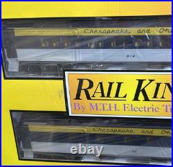 MTH Rail King 30-69285 CHESAPEAKE & OHIO 60' MADISON 4-Car Passenger Set C&O