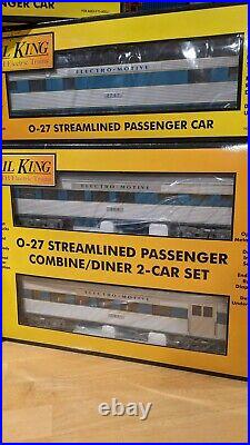 MTH Rail King Electro Motive 7 Car Passenger Set 30-6112 30-6143 30-6128