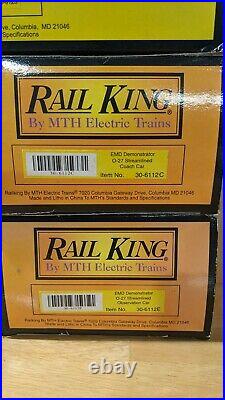 MTH Rail King Electro Motive 7 Car Passenger Set 30-6112 30-6143 30-6128