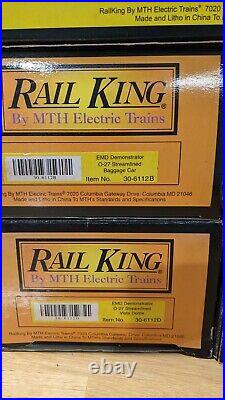 MTH Rail King Electro Motive 7 Car Passenger Set 30-6112 30-6143 30-6128