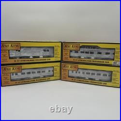MTH Rail King O Gauge Empire State Express 4-Car Streamlined Passenger Set NOS
