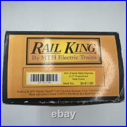 MTH Rail King O Gauge Empire State Express 4-Car Streamlined Passenger Set NOS