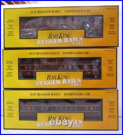 MTH Rail King Rugged Rails 30-4137 A B & C 3-Car Passenger Set NIB