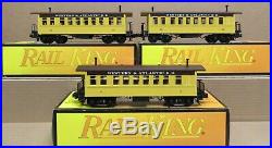 MTH Railking 30-6400 W&ARR Overton 3-Car Passenger Set O-Gauge withBoxes USED