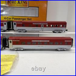 MTH Railking 30-6708 Rock Island 4-Car 60' Streamlined Passenger Set O Used