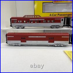 MTH Railking 30-6708 Rock Island 4-Car 60' Streamlined Passenger Set O Used