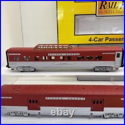 MTH Railking 30-6708 Rock Island 4-Car 60' Streamlined Passenger Set O Used