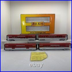 MTH Railking 30-6708 Rock Island 4-Car 60' Streamlined Passenger Set O Used