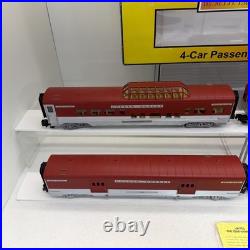 MTH Railking 30-6708 Rock Island 4-Car 60' Streamlined Passenger Set O Used