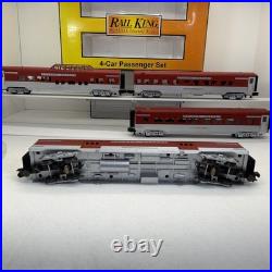 MTH Railking 30-6708 Rock Island 4-Car 60' Streamlined Passenger Set O Used