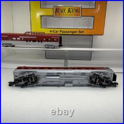 MTH Railking 30-6708 Rock Island 4-Car 60' Streamlined Passenger Set O Used