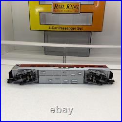 MTH Railking 30-6708 Rock Island 4-Car 60' Streamlined Passenger Set O Used