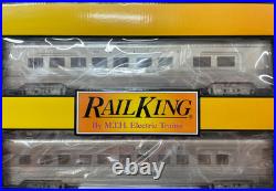 MTH Railking 30-68213 Santa Fe O Scale 60' Sleeper/Dinner 2-Car Passenger Set