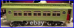 MTH Standard Gauge Tinplate Apple Green 4-Car 418 Passenger Set 10-5016 NIB