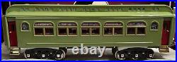 MTH Standard Gauge Tinplate Apple Green 4-Car 418 Passenger Set 10-5016 NIB