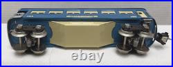 MTH TINPLATE O-GAUGE 10-1064 BLUE COMET WithNICKEL TRIM 4-CAR PASSENGER SET LNIB