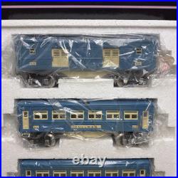 MTH TINPLATE O-GAUGE 10-1064 BLUE COMET WithNICKEL TRIM 4-CAR PASSENGER SET LNIB