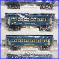 MTH TINPLATE O-GAUGE 10-1064 BLUE COMET WithNICKEL TRIM 4-CAR PASSENGER SET LNIB