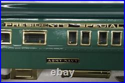 MTH Tinplate 10-1122P Flyer Presidential 2-Tone Blue 4 car Passenger Set