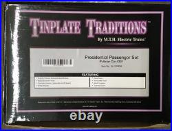 MTH Tinplate 10-1122P Flyer Presidential 2-Tone Blue 4 car Passenger Set