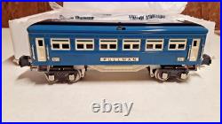 MTH Tinplate Two Tone Blue 4 Car 2600 Series Passenger Set 10-8009 A224