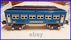 MTH Tinplate Two Tone Blue 4 Car 2600 Series Passenger Set 10-8009 A224