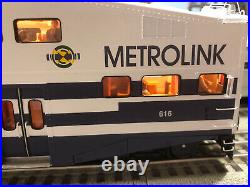 MTH premier 20-65204 Metrolink 4 Car Bombardier Passenger Car Set