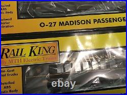 MTH rail-king pennsylvania passenger car Set Issue 1997 NIB 30-6200 To 6203