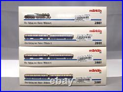 Marklin #2881 Kaiser Wilhelm II H. O. Steam Loco & Tender-6 Passenger Car Set C10