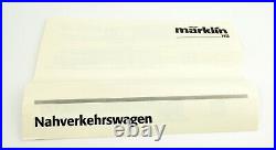 Marklin Ho Scale 42756 Db Commuter Passenger Car Set