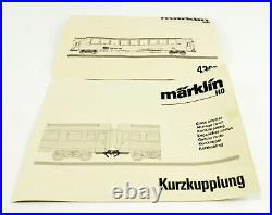 Marklin Ho Scale 4367 Eurocity 6 Passenger Car Set