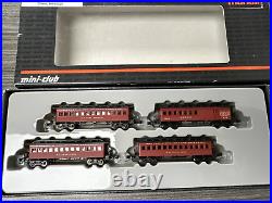 Marklin Mini-Club #87910 Z Scale D&RGW American Old-Timer 4 Car Passenger Set