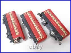 Marx 575 Mechanical Passenger Set Red CV Loco Boxed Prewar O gauge X7671