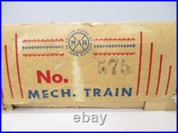 Marx 575 Mechanical Passenger Set Red CV Loco Boxed Prewar O gauge X7671