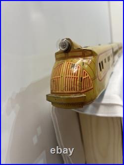 Marx M10000 Tin Union Pacific Articulated Passenger Set Yellow & Cream with2 cars