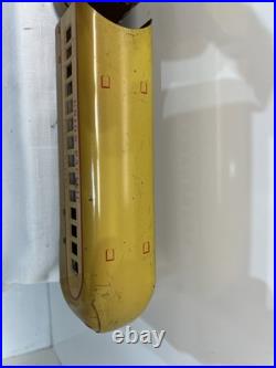 Marx M10000 Tin Union Pacific Articulated Passenger Set Yellow & Cream with2 cars