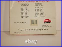 Model Power N Scale Car Pak Presidential passenger set #8624, 8636, 8634, 8628