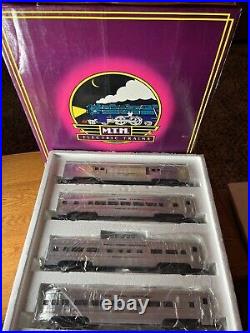 Mth 20-6013MT- 6013 New York Central NYC Plated Aluminum Passenger Car Set