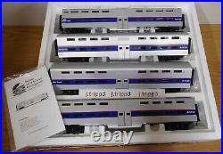Mth 20-65002 Amtrak Ne Corridor Superliner 70' O Scale Passenger Train 4 Car Set
