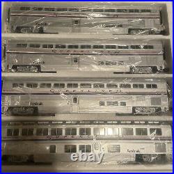 Mth Amtrak- 5 Stripe Superliner 4 Cars Passenger Set 20-6537 New