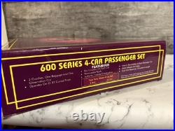Mth Mt-1024 600 Series Two Tone Green 4 Car Passenger Set 3 Rail Coach Baggage Mth Mt-1024 600 Series Two Tone Green 4 Car Passenger Set 3 Rail Coach Baggage