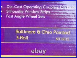 Mth Mt-6012 B&o Baltimore & Ohio Aluminum 5 Car Passenger Set Used In Box Rare