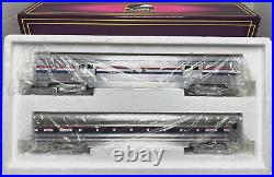 Mth O-gauge Mt-6508 Amtrak 70' Aluminum 2-car Passenger Set 18l Lnib Mth O-gauge Mt-6508 Amtrak 70' Aluminum 2-car Passenger Set 18l Lnib
