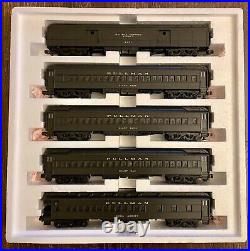 Mth Premier 20-4020 Green Pullman 70' Madison 5-car Passenger Set