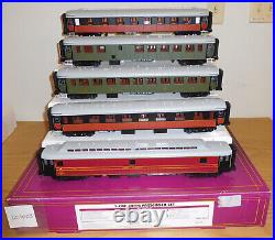 Mth Premier #20-60027 Plm Ocem European O Scale Passenger Train 5 Car Set 3-rail