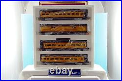 Mth Premier 6019 Union Pacific 15 Aluminum 4-car Passenger Set-exc Cond-lot 1