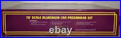 Mth Premier C&o Chesapeake & Ohio 70' Aluminum 5-car Passenger Set 20-6502 Nib Mth Premier C&o Chesapeake & Ohio 70' Aluminum 5-car Passenger Set 20-6502 Nib