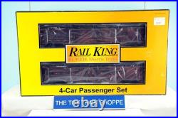 Mth Rail King 6730 Canadian Pacific 60' Streamlined 4-car Passenger Set. Ln Ib Mth Rail King 6730 Canadian Pacific 60' Streamlined 4-car Passenger Set. Ln Ib